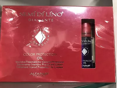 AlfaParf Semi Di Lino Color Protect Oil Treatment 6x .43oz Rinse Out • $49.99