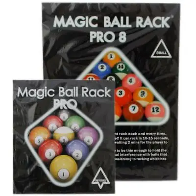Magic Ball Rack Pro 8 9- & 10-Ball Billiards Aufbauschablonen 3St. The Original • $21.20