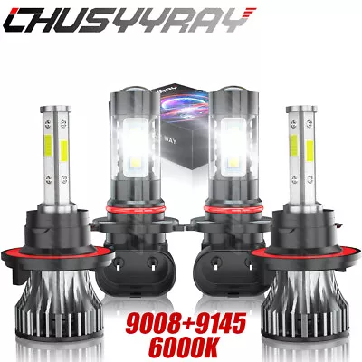 LED Headlight Bulbs 9008+9145 High Low Fog Light Kit For 2005 -2009 Dodge Dakota • $32.49