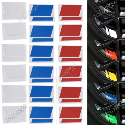 6 PCS Universal Car Wheel Rim Sticker Reflective Vinyl Decal Mark For 16 -21  • $3.35