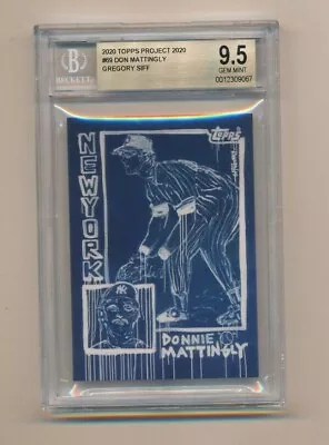 Topps Project 2020 Don Mattingly Gregory Siff BGS 9.5 • $25.90