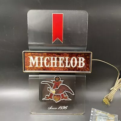 Vtg Michelob Beer Wall Light Bar Sign Advertisement Anheuser Busch Eagle 18x11.5 • $49.99