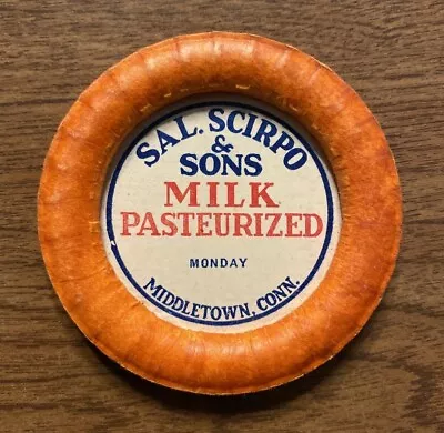 Vintage Sal. Scirpo & Sons Milk Bottle Cap Top Middletown Connecticut CT Old A8 • $9.95