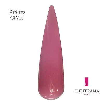 PINKING OF YOU Pink Coloured Acrylic Powder Glitterama Nails Barbie Nail • £2.95