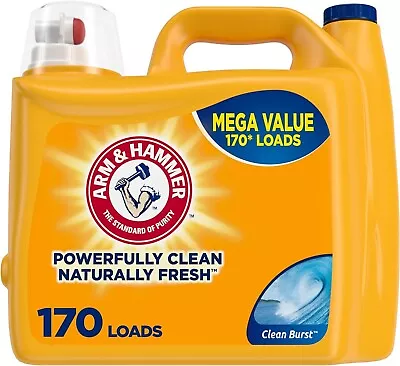Arm & Hammer Clean Burst 170 Loads Liquid Laundry Detergent 170 Fl Oz • $13.84