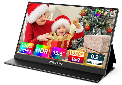 15.6  Portable Monitor 1080P QLED 100% DCI-P3 For PC Phone Mac Xbox PS4 Switch • $104.99