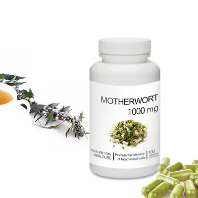 Prince Natural Motherwort Powder Capsules 익모초 분말 캡슐 100 Vegetarian Capsules • $21.95