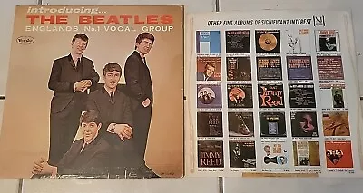 Introducing The Beatles 1964 PRESSING VJ Rainbow Brackets W/VJ Original Insert  • $200