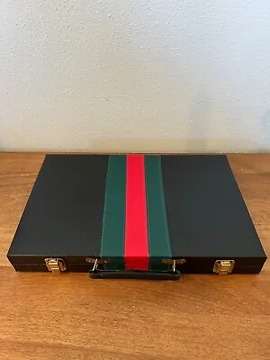 Vintage Very Good Condition “Gucci”-inspired Backgammon Set • $50