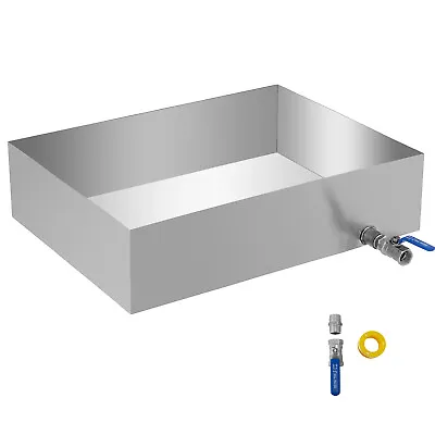 VEVOR Maple Syrup Evaporator Pan 18X24X6 Inch Stainless Steel Tig 18ga W/ Valve • $101.99