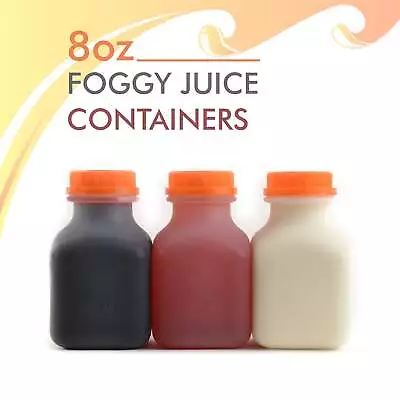 8oz Empty Plastic Juice Bottles With Tamper Evident Caps Freezer Safe BPA FREE • £26.94