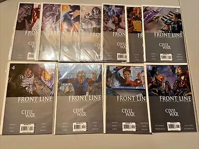 Marvel Complete 2006 Series Of Frontline Civil War Issues #1 - #11 InVF Cond • $14.99
