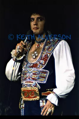 Elvis Presley Color Concert Photograph #14 - Asheville Nc - July 23 1975 • $3.79