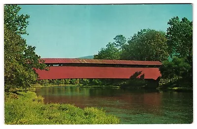 Red Covered Bridge Laurelton Pennsylvania PA West Of Mifflinburg Postcard • $3.99
