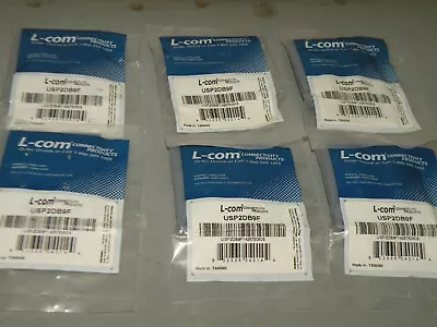 (1) L-com Usp2db9f 2-port Video Patch Connector Panel • $19