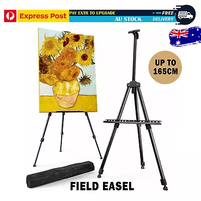 Field Easel Aluminium School Tabletop Function Students Artist Art Up To 165cm • $57.99