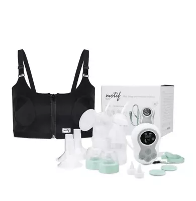 Motif Duo Double Electric Breast Pump Hands Free Pumping Bra Milk Storage Bags • $65