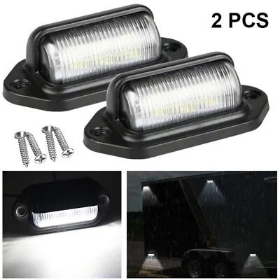 LED License Plate Light Tag Lamps Assembly Replacement For Truck Trailer RV New • $6.87