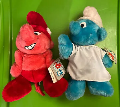 Conscience Smurf Devil Angel Plush Vintage Rare Set W Tags 10in • $145