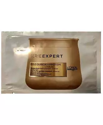 Loreal Serie Expert Gold Quinoa Absolut Repair Instant Resurfacing Masque Sachet • £5.48