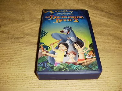 Rare THE JUNGLE BOOK 2 Walt Disney VHS As NEW Audio GERMAN EDITION PAL VIDEO • $9.95