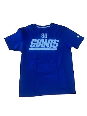 New York Giants NFL Nike #80 Victor Cruz Jersey Tee Blue/White (Size: Large) • $26.59