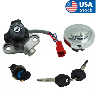 For Yamaha V-STAR 650 1100 1999-2016 Ignition Switch Fuel Cap Seat Lock Keys • $32.99