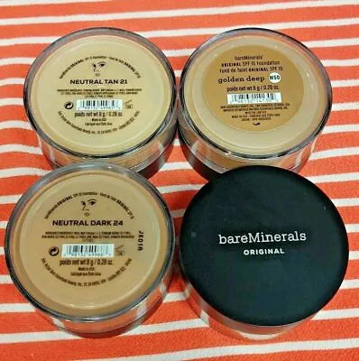 Bare Escentuals BareMinerals ORIGINAL SPF15 Foundation XL 8g 0.28oz PICK COLOR • $7.99