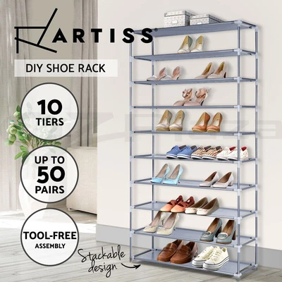 $23.95 • Buy 10 Tier Stackable Shoe Rack10 Tier Stackable Shoe Rack