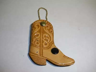 Vintage Leather Cowboy Boot Keychain • $9.99