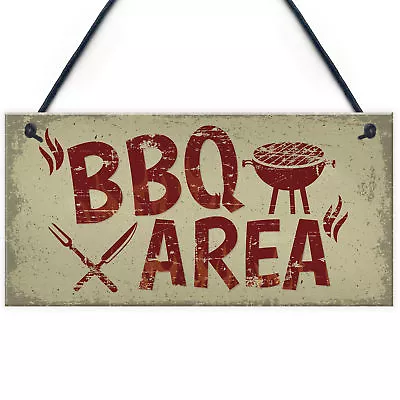 Garden Plaque BBQ Area Bar Home Sign Man Cave Shed Signs Home Friendship Gift • £3.99