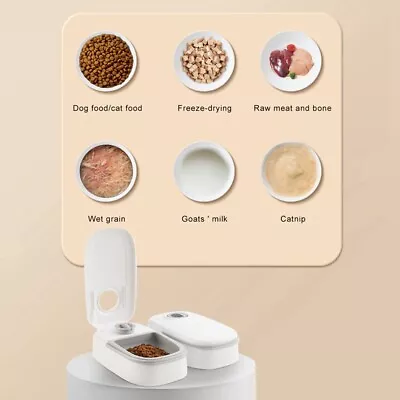 Automatic Pet Feeder Smart Food Dispenser For Cats Dogs Timer Stainless Steel Bo • $28