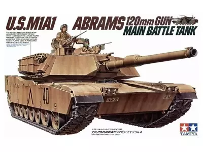 U.S. M1A1 Abrams 120mm Gun Main Battle Tank Tamiya | No. 35156 | 1:35 • $10.50