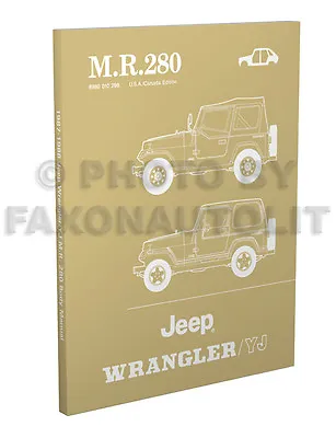 1987 1988 Jeep Wrangler YJ Body Shop Manual MR 280 Bodywork Repair Service • £49.12