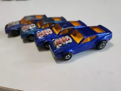 Lot 4 Vintage 1970s Matchbox Superfast Rolamatics No. 10 Mustang Piston Popper • $23