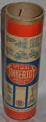 Vintage TINKERTOY SPECIAL Windlass Drive 130 Piece Set INCOMPLETE • $38.24