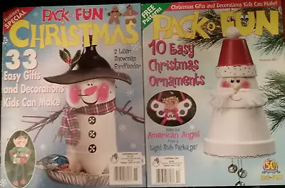 Lot Of 2 Pack-o-fun Magazines December 2001 & Christmas 2001 • $11.99