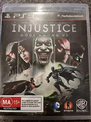 Injustice Gods Among Us (Playstation 3 PS3 2013) Comple With Manual PAL VGC • $3