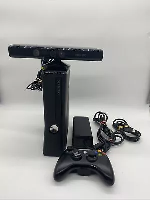 Microsoft Xbox 360S 250GB Console Model 1439  Bundle: Cables Controller Kinect • $89.99