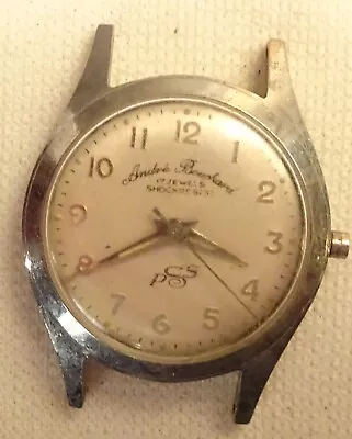 Vintage Andre Bouchard Wristwatch 17J Vintage Parts Repair UTC 27 • $29.99