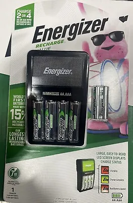 Energizer NiMH Battery Charger 4 AA And 2 AAA Rechargeable Batteries Kit • $28