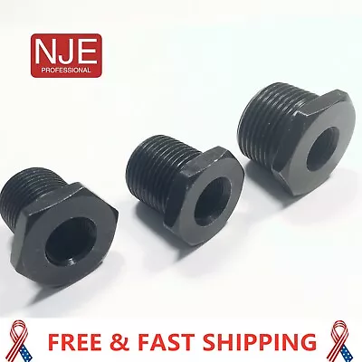 3 Pack Steel Thread Adapter Convert 5/8x24 To 3/4x16.13/16X16.3/4 NPT • $11.99