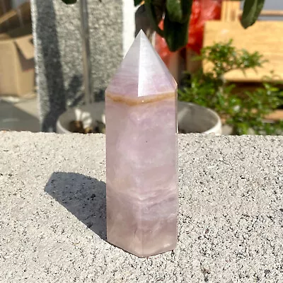 221G Natural Colour Fluorite Crystal Quartz Crystal Obelisk Wand Point Healing • $0.99