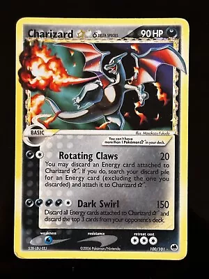 Pokémon TCG Charizard (Delta Species) EX Dragon Frontiers 100/101 Holo Shiny... • $1500