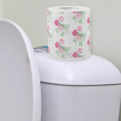  2 Rolls Colored Toilet Paper Soft Bathroom Tissue The Flowers • £11.38