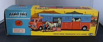 Corgi Toys 1130 Chipperfields Circus Horse Transporter & Horses HIGHLY DESIRABLE • £400