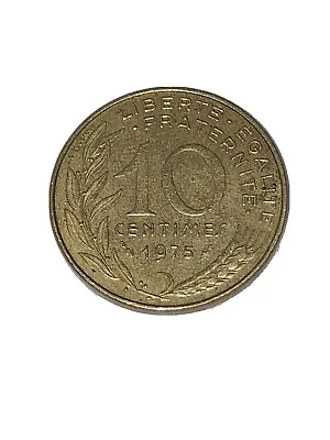 France Republique Francaise 1975 10 Centimes Coin • £1