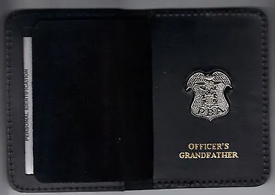 New Jersey PBA Officer's Grandfather Wallet (Silver Plated Mini Pin Included) • $29.95