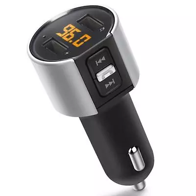 Car Bluetooth Compatible FM Transmitter Wireless Hands-free Charger 25V Call • $6.68