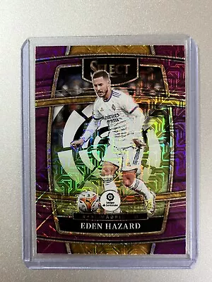 Eden Hazard  Real Madrid  Panini Select La Liga Soccer 21-22   PURPLE MOJO PRIZM • £3.50